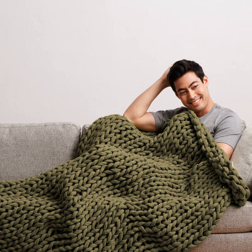 Cotton Weighted Napping Blanket